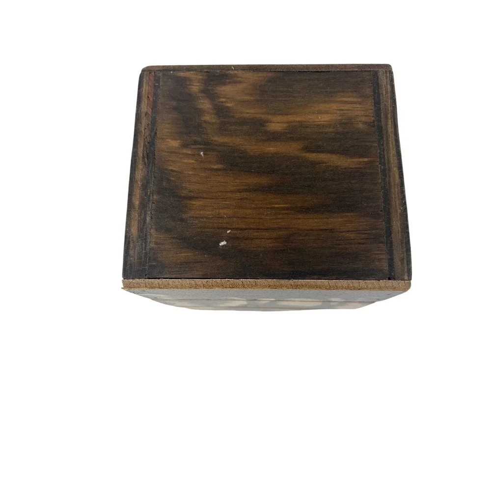 Unbranded Wooden Moose Storage Box Home Decor Brown Excellent Rustic Lodge Cabin
